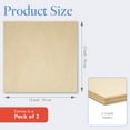 thumbnail image 2 of Baltic Birch Plywood, 12 x 12 x 1/4 Inch - 6 mm Craft Wood, Box of 2 B/BB Grade Baltic Birch Sheets, Perfect for Laser, CNC Cutting and Wood Burning, by Woodpeckers, 2 of 7