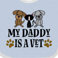 thumbnail image 4 of Inktastic Veterinarian Daddy is a Vet Boys or Girls Baby Bib, 4 of 4
