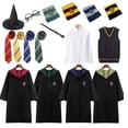 thumbnail image 2 of Disfraz de Harry Potter para niños y adultos, Hufflepuff Slytherin Cloak, uniforme escolar de Hermione, disfraz de Halloween para hombres y mujeres, 2 of 4
