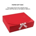 thumbnail image 3 of Maoww 5pcs Gift Boxes Birthday Paper Favor Cases Party Anniversary Gift Packing Boxes with Ribbon, Red, Small, 3 of 7
