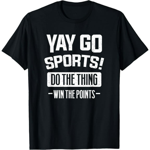 Yay Go Sports T-ShirtMen and women, Black T-shirt, size: Extra large