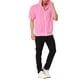 thumbnail image 2 of INSPIRAR CHIC Sudaderas de manga corta para hombres del Día del Padre, chaquetas con capucha de color sólido, cierre de cremallera, 2XL Rosa, 2 of 7