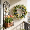 thumbnail image 4 of Easter Bunny Egg Rattan Wreath 15.74 Inch Multicolor Home Door Wall Decor Indoor Outdoor Easter Thanksgiving Christmas Wedding Table Centerpiece Reusable Fade Resistant, 4 of 9