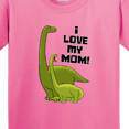 thumbnail image 4 of Inktastic I Love My Mom with Baby and Mommy Brontosaurus Youth T-Shirt, 4 of 5