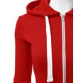 thumbnail image 4 of Doublju Women's Lightweight Pocket Zip-Up Hoodie Jacket for Women with Plus Size, 4 of 4
