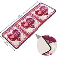 thumbnail image 2 of Dreamtimes Valentine Heart Watercolor Hallway Runner Rug 2'x6' Kitchen Rug with Rubber Backing Cartoon Non Slip Entryway Rug Runner Washable Soft Area Rug for Hallway Bedroom Kitchen Decor, 2 of 6