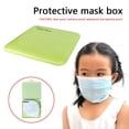 thumbnail image 2 of Caja de almacenamiento de máscara a prueba de polvo a prueba de agua Estuche de cubierta facial desechable (verde) Tmvgtek Oficina Multiescena Multifunción, 2 of 8