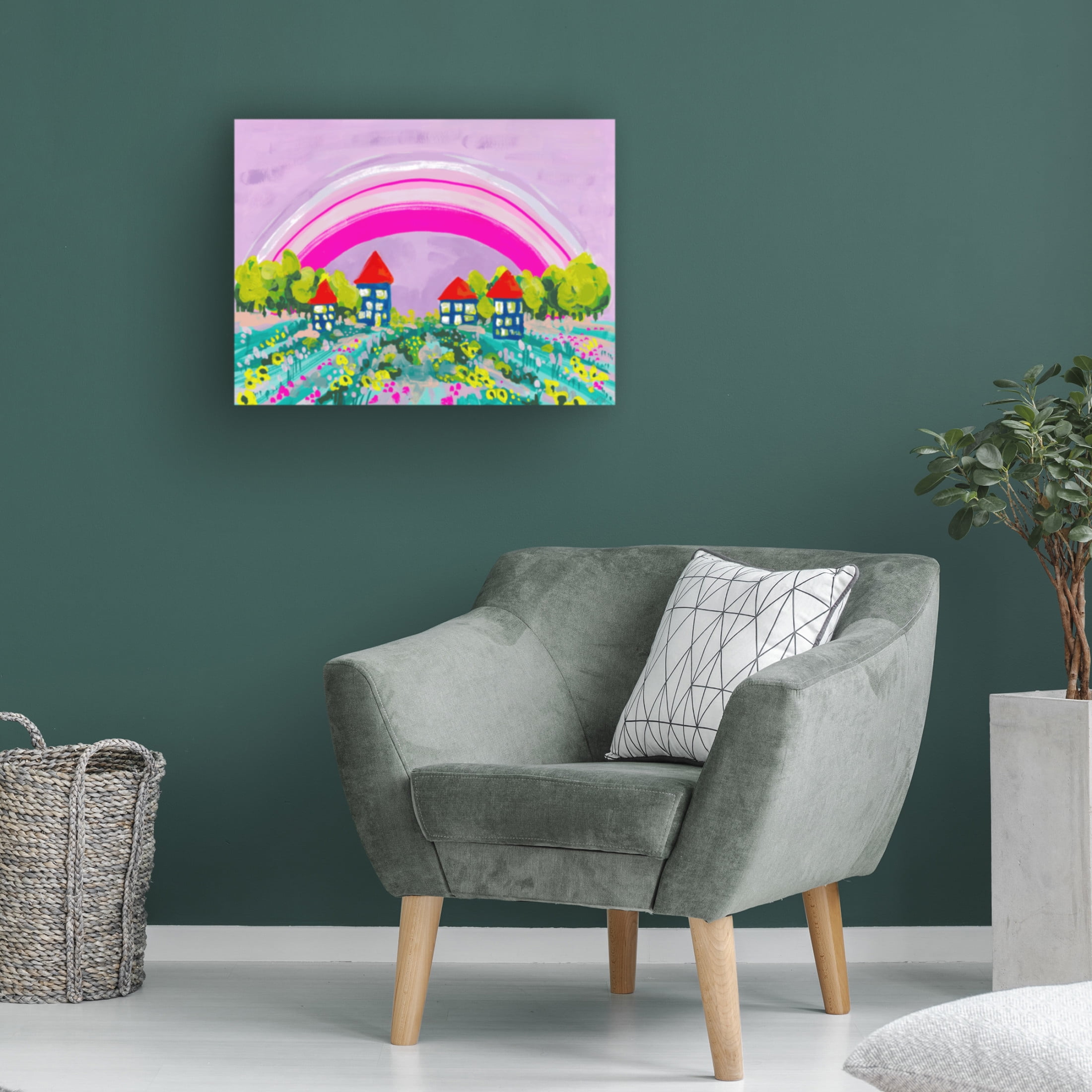 Trademark Fine Art Ania Zwara  Opera Rose Rainbow Canvas Wall Art