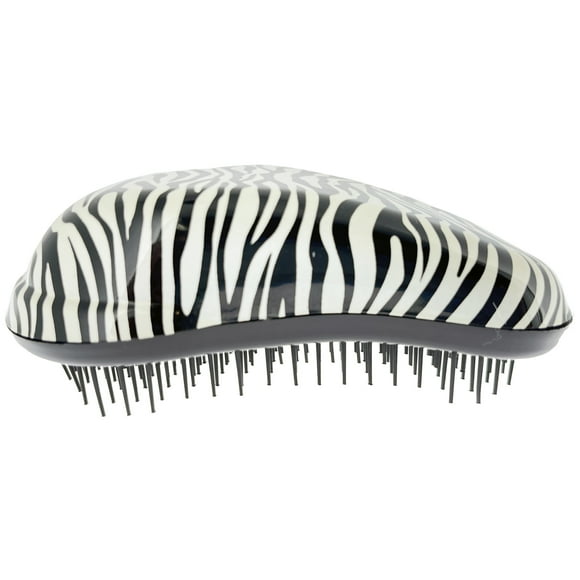 Detangler Hair Detangler Natural Curly Straight Wet or Dry Hair Brush for Women effortless detangling - Zebra Pattern