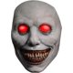 thumbnail image 1 of Scary Halloween Mask, White Smiling Eyes Devil Mask Skull, Scary Smiling Evil Devil Mask Party Cosplay Props for Adults (Red Eyes), 1 of 5