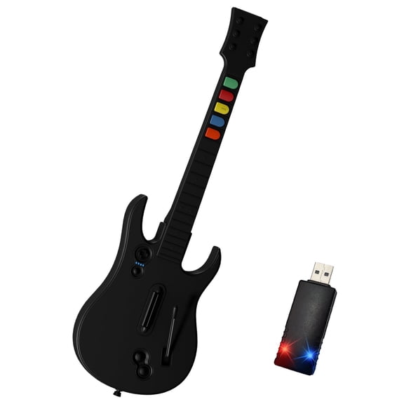 NBCP PC Guitar Controller Video Game Guitars for PC Windows, Black