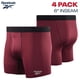 thumbnail image 3 of Calzoncillos bóxer Reebok Performance Stretch, paquete de 4, para hombre, 3 of 6