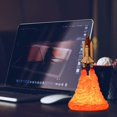 thumbnail image 3 of Luz nocturna decorativa 3D, lámpara de cohete con impresión 3D, lámpara de transbordador espacial, regalo recargable por USB para amantes del espacio, regalo de Navidad para niños, 3 of 8