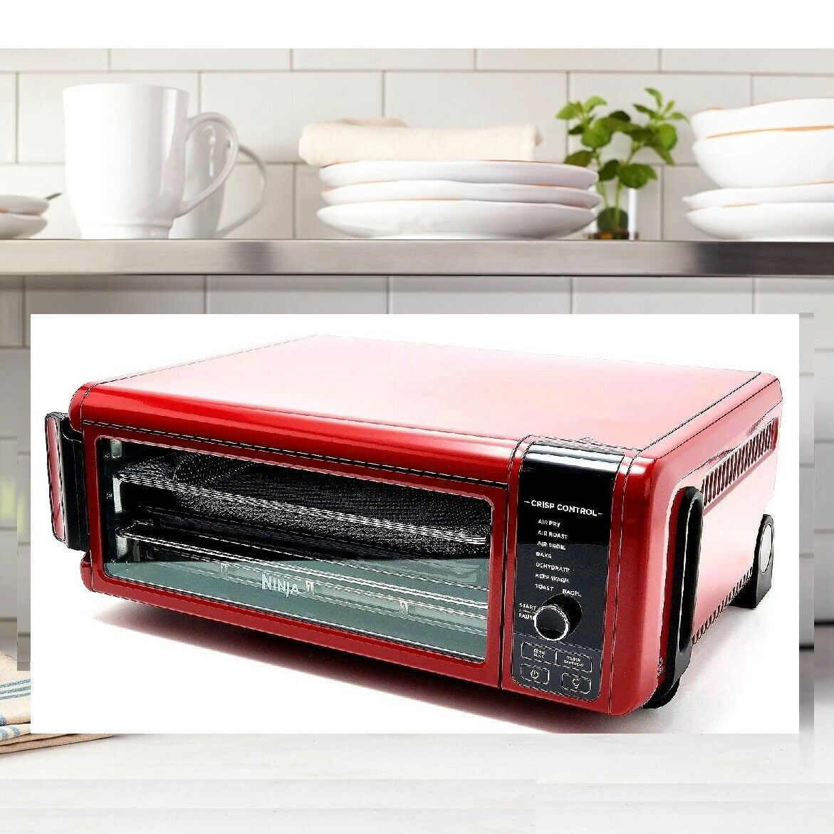 Restored Ninja SP101 Foodi 8in1 Digital Air Fry, Large Toaster Oven