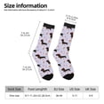 thumbnail image 2 of Hirioo Dachshund Dog Pattern Adult Middle Tube Socks Breathable Sock Non-Pilling,Contrasting Color Design, 2 of 6