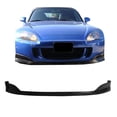 thumbnail image 2 of Ikon Motorsports Front Bumper Lip Spoiler Compatible With 2004-2009 Honda S2000 AP2 Convertible 2-Door DS Style Unpainted Black PU Lip Bodykit Splitter Diffuser Air Dam Chin Diffuser, 2 of 6