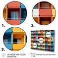 thumbnail image 3 of Designart "Colorful Patterns in the Cityscape III" Architecture Wall Decor, 3 of 5