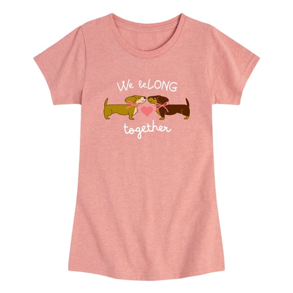 Instant Message - We Belong Together Dachshunds Toddler Short Sleeve Graphic T-Shirt