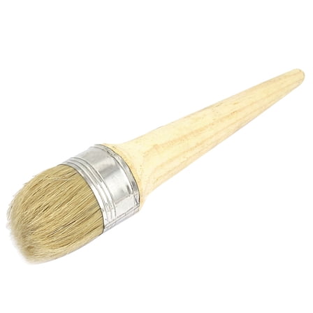 Wooden Handle 2" Dia Bristle Chalk Oil Paint Painting Wax Brush 10" Long