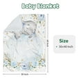 thumbnail image 4 of Gresahom Baby Crib Bedding Set - Blue Elephant Nursery Bed 3 Pcs Set - Chic Soft Blanket with Double Layer Dotted Backing, Fitted Sheet, Room Rug for Newborns Boys Girls Shower Gift(60"x80"), 4 of 7