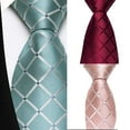 thumbnail image 2 of Stylish Men's Silk Blend Tie Evening Banquets Necktie Gentleman's Necktie, 2 of 5