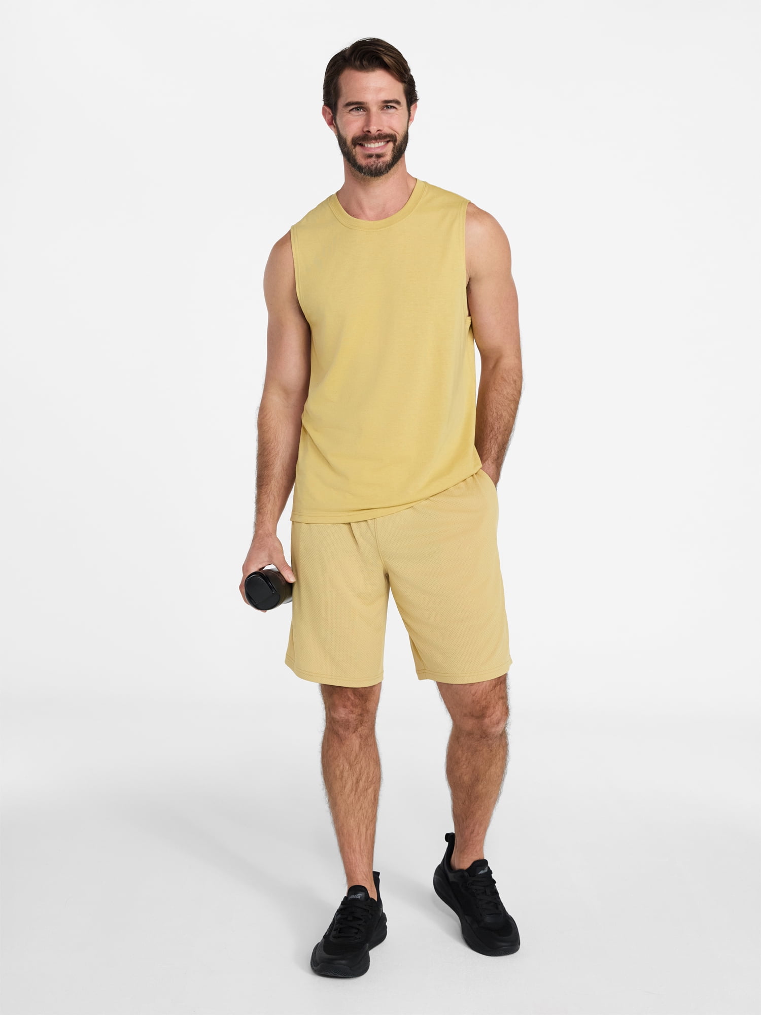 Athletic Works Men's and Men's Big & Tall Tri-Blend Muscle Tee, Sizes XS-4XLT
