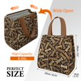 thumbnail image 3 of Dog Bones and Dog Footprints Insulated Lunch Bag for Women & Adults,Large Portable Soft Cooler Lunch Bag,Thermal Food Storage Tote with Pearl Cotton,8.66L,8.75x5.75x9.5 Inch, 3 of 6