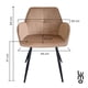 thumbnail image 3 of Set de 2 Sillas Terciopelo con Descansa Brazos para Comedor cafe, 3 of 7