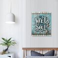 thumbnail image 4 of PIKWEEK Starfish Bathroom Decor Wall Art Beach StarfishThemed Blue Ocean Canvas Print Nautical Artwork Life Inspirational Quotes Painting Framed Home Decoration for Living Room12*16inch/16*20inch, 4 of 5