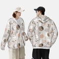 thumbnail image 5 of Picia Rabbit In Space Women's Men's UPF 50+ Sun Protection Hoodie Shirt Long Sleeve SPF Fishing Outdoor UV Hiking Lightweight Shirts-Medium, 5 of 9