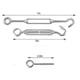 thumbnail image 3 of 30M Stainless Steel Rope Hanging Kit/Wire Rope 2mm PVC Coated Stainless Steel Rope, Garden Rope Steel Rope with M5 Tensioner Cable Hook and Eye, 3 of 4