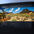 thumbnail image 5 of 48X24IN Desert Cactus Oasis Reptile Habitat Background, Natural Blue Sky Sun Desert Themed Terrarium Background, Aquarium Background with 10 EVA Double-Sided Tape, 5 of 5
