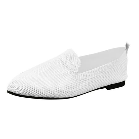 

Women s Summer Fashion Mesh Pointed Toe Breathable Solid Color Casual Shoes Lightweight Comfortable One Foot Stirrup Shoes