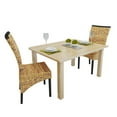 thumbnail image 2 of vidaXL 2/4/6x Solid Mango Wood Dining Chairs Abaca Kitchen Dining Room Lounge, 2 of 28