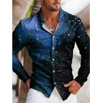 thumbnail image 1 of Camisa de manga larga con botones y solapa con estampado 3D más vendida para hombre 2024, camisa informal de tela suave y cómoda para hombre, 1 of 6