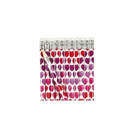 Face Stationery - Fun Express - Smile Face Valentine PencilS-2 dz for Valentine's Day - Stationery - Pencils - Pencils - Printed - Valentine's Day - 24 Pieces