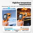 thumbnail image 2 of Industrial thermometer,400 /-58 Not Human /-58℉～752℉ Non- Ir Thermometer Th201 -50c.400c /-58f752f Thermometer Handheld Temperature Tester Thermometer Kitchen -50℃～400℃ /-58℉～752℉, 2 of 7