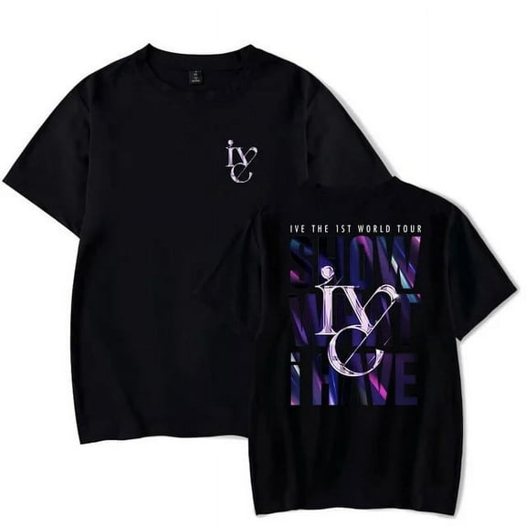 IVE The 1st World Tour Merch T-Shirt Tee Cosplay For Men/Women Summer Sweatshirt Shortsleeve Tshirt Kpop Top