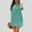 Mint Green, variant on Dpytoraw Women's Fashion Casual Solid Color Stand Collar Round Hem Dress Women’s Vacation Tropical Print Dresses