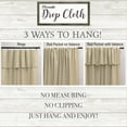 thumbnail image 5 of Mercantile Drop Cloth Light Filtering Ring Top Tab Farmhouse Curtain Panel with Valance White 84 Inches, 5 of 5