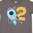 thumbnail image 4 of Inktastic Rocket Space Ship Happy Second Birthday Boys or Girls Toddler T-Shirt, 4 of 5