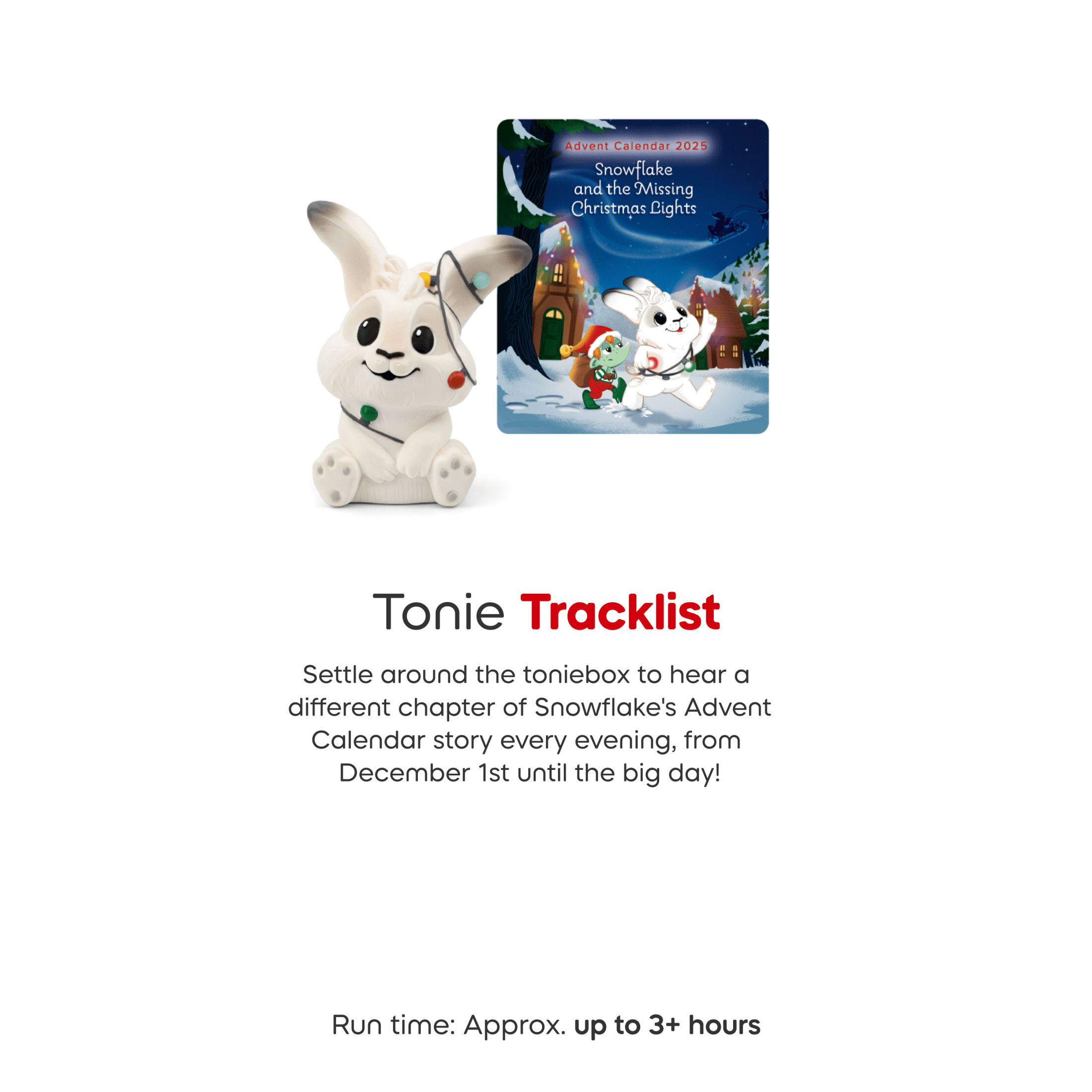 tonies Snowflake and the Missing Christmas Lights Advent Calendar Audio Toy Figurine, Age Group 3+