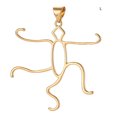 thumbnail image 3 of Colgante de moda Qarigey Base en blanco cera de abejas soporte de collar de moda ligero Oro, 3 of 6