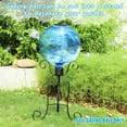 thumbnail image 2 of MUMTOP Gazing Ball Solar Glass Gazing Ball for Garden Yard Decor Blue, 2 of 7