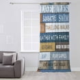 thumbnail image 3 of Lake Farmhouse Semi Sheer Curtains Drapes for Living Room, Bedroom, French Doors Window 96 Inches Long, Vintage Wood Grain Country Pastoral Rod Pocket Chiffon Curtain Drapery Voile Draperies Panel, 3 of 6