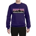 thumbnail image 2 of Wild Bobby, Cheerleader Silhouette Girl Sports Unisex Crewneck Graphic Sweatshirt, Purple, Medium, 2 of 5