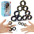 thumbnail image 2 of ZHAOCHENG Fidget Toys – Anillos magnéticos para inquietos, juguetes ideales para aliviar el estrés para la oficina, escuela, divertidos anillos magnéticos para hombres, mujeres, adolescentes, niños y, 2 of 5