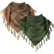 thumbnail image 1 of Bufanda militar Shemagh táctica del desierto Keffiyeh bufanda de cuello de cabeza envoltura árabe con borla 43x43 pulgadas, 1 of 5