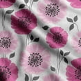 thumbnail image 1 of Soimoi Floral Print, Silk Fabric Decor Sewing Fabric By The Yard- 42 Inch WideDecorative Fabric For Shirts, Suits, Ties-Purple, 1 of 5