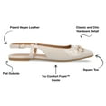 thumbnail image 5 of Journee Collection Womens Ceecy Tru Comfort Foam Sling Back Buckle Square Toe Flats, 5 of 6